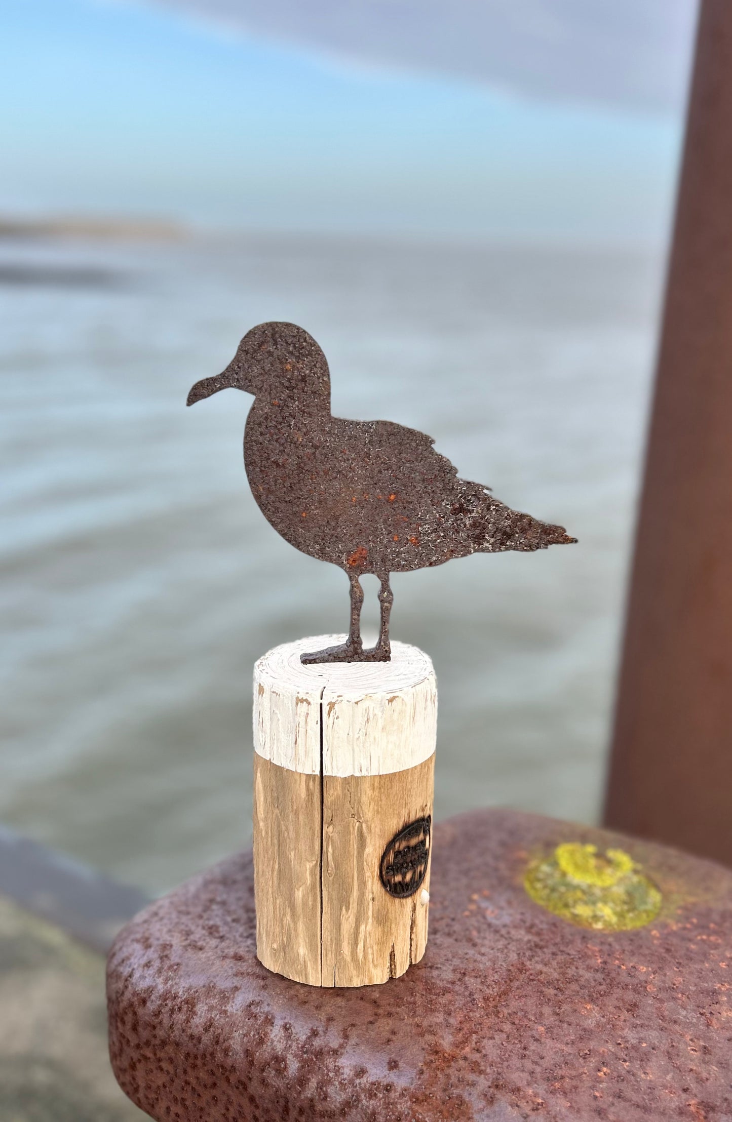 Driftwood Skulptur „Möwe Kalle“ – maritimes Unikat mit Sylter Seele