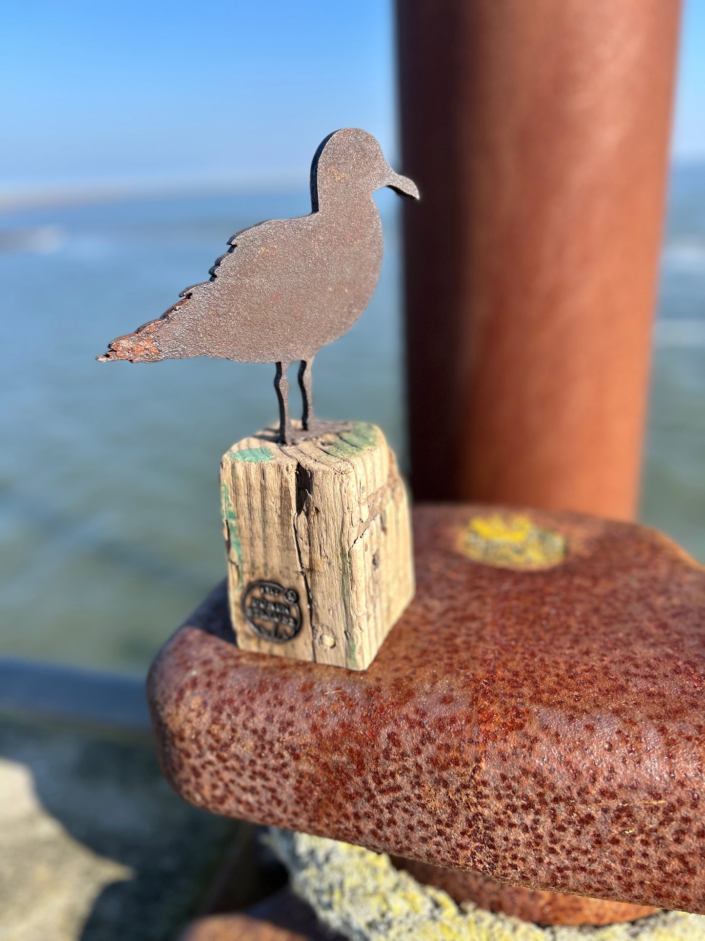 Driftwood Skulptur „Möwe Kalle“