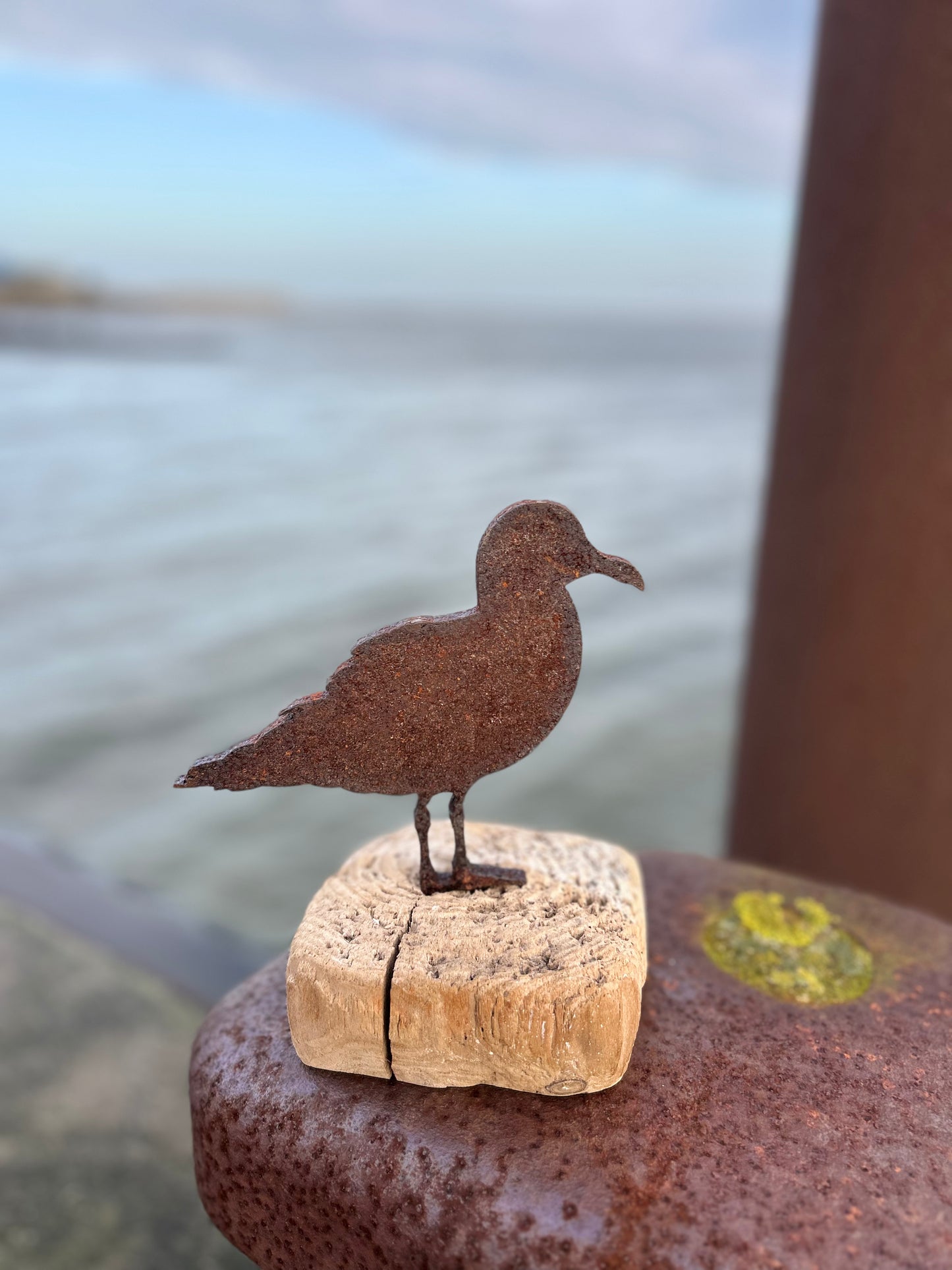 Driftwood Skulptur „Möwe Kalle“ – maritimes Unikat mit Sylter Seele