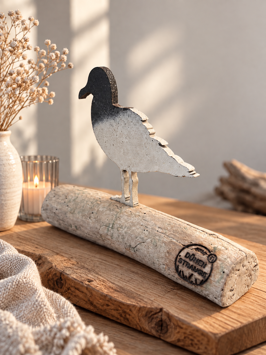 Driftwood Skulptur „Möwe Kalle“