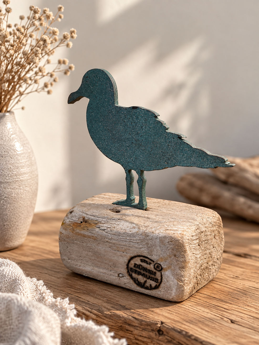 Driftwood Skulptur „Möwe Kalle“