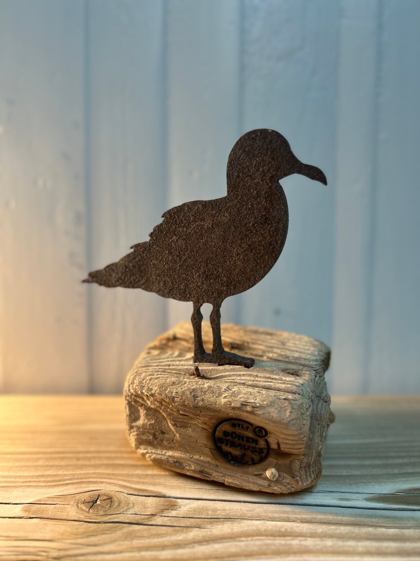 Driftwood Skulptur „Möwe Kalle“ – maritimes Unikat mit Sylter Seele