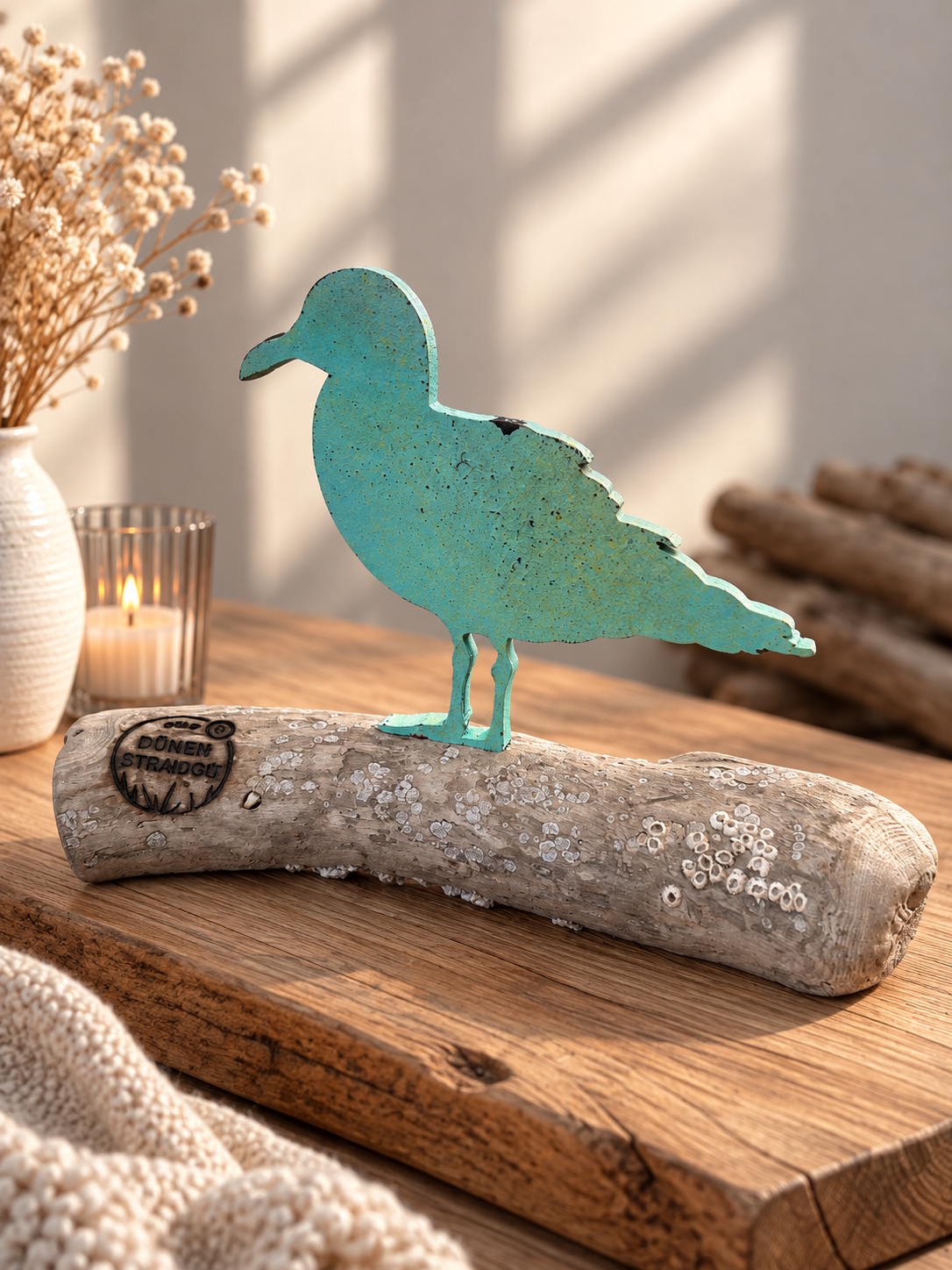 Driftwood Skulptur „Möwe Kalle“