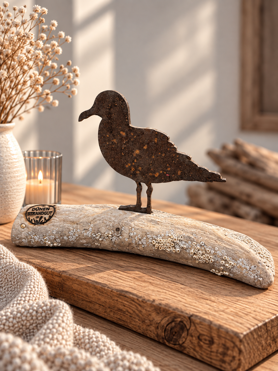 Driftwood Skulptur „Möwe Kalle“