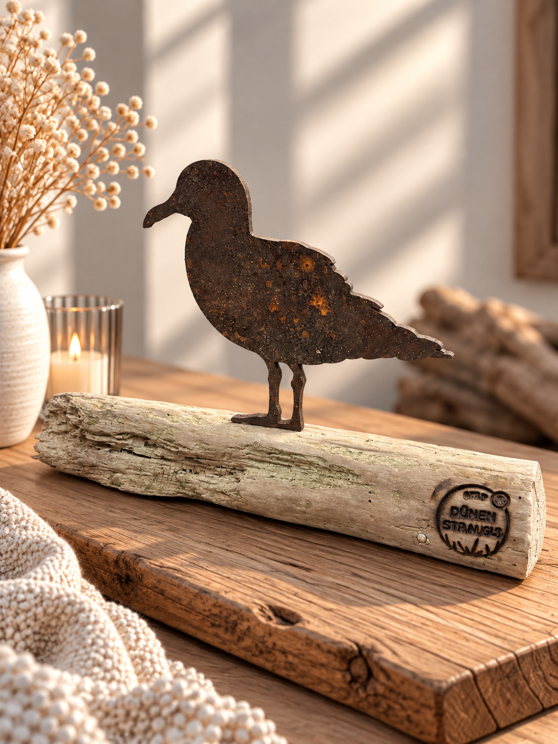 Driftwood Skulptur „Möwe Kalle“
