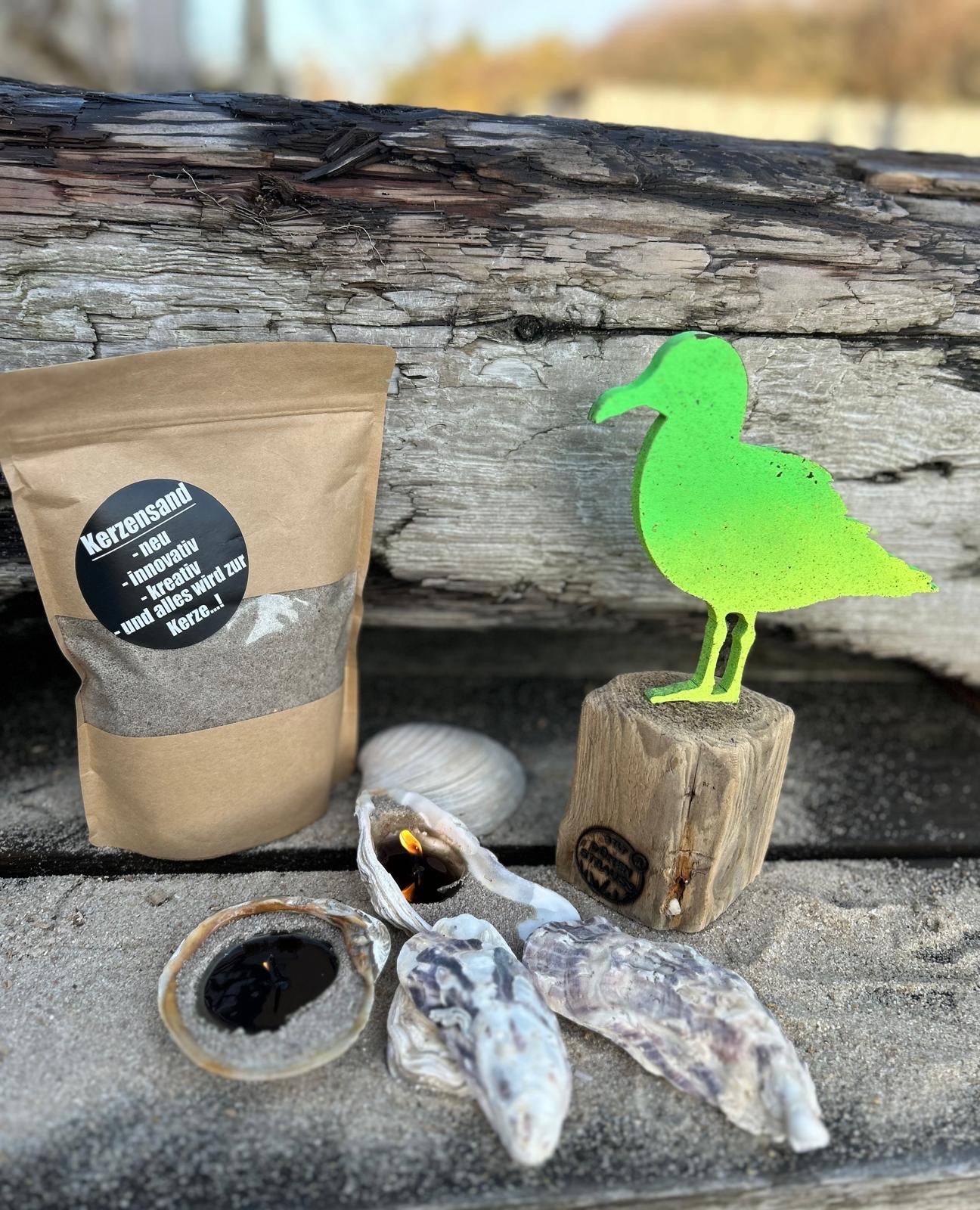 Driftwood Skulptur „Möwe Kalle“ – maritimes Unikat mit Sylter Seele