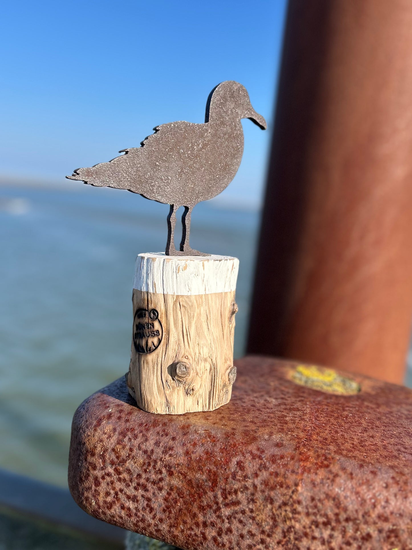 Driftwood Skulptur „Möwe Kalle“