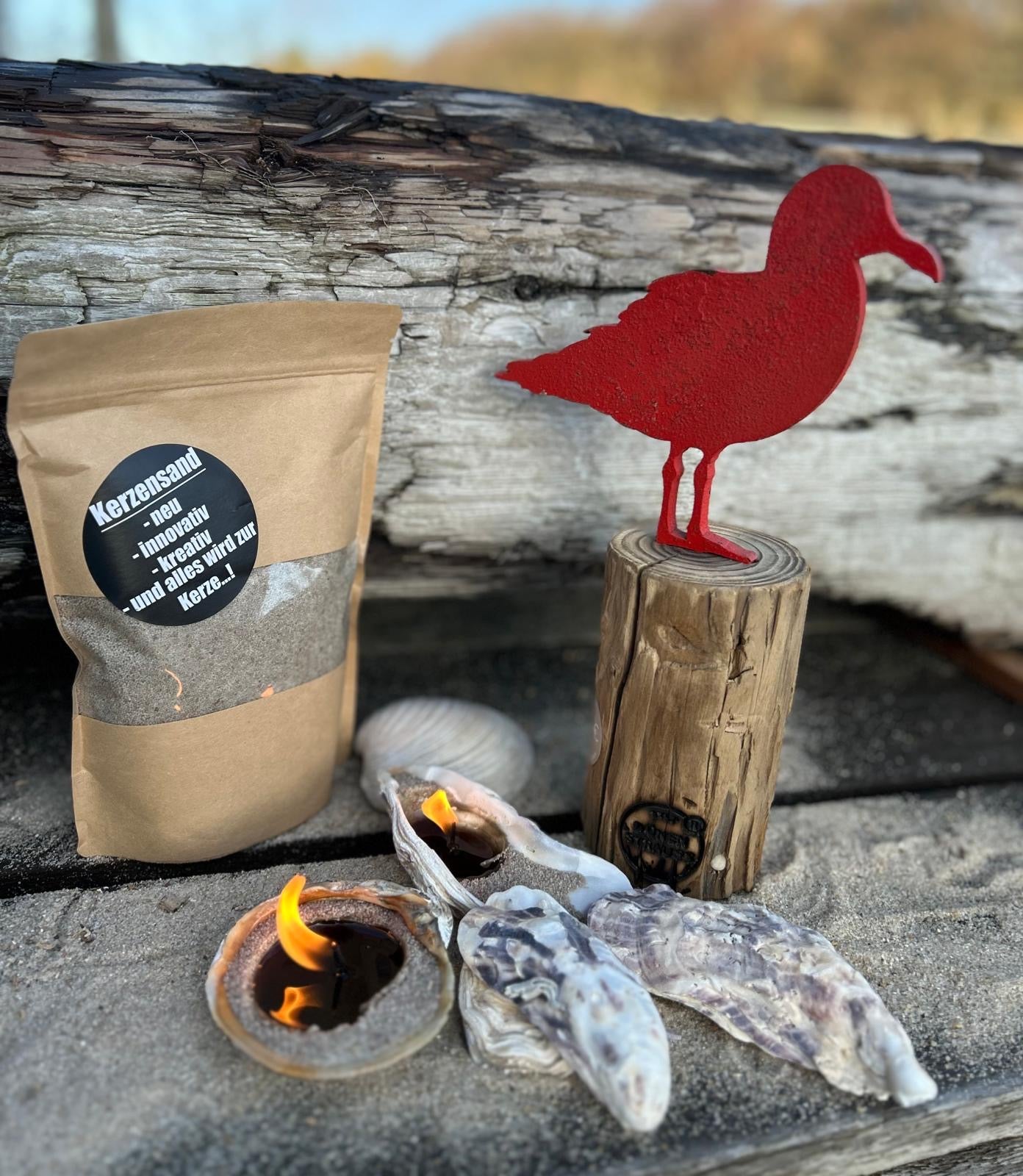 Driftwood Skulptur „Möwe Kalle“ – maritimes Unikat mit Sylter Seele