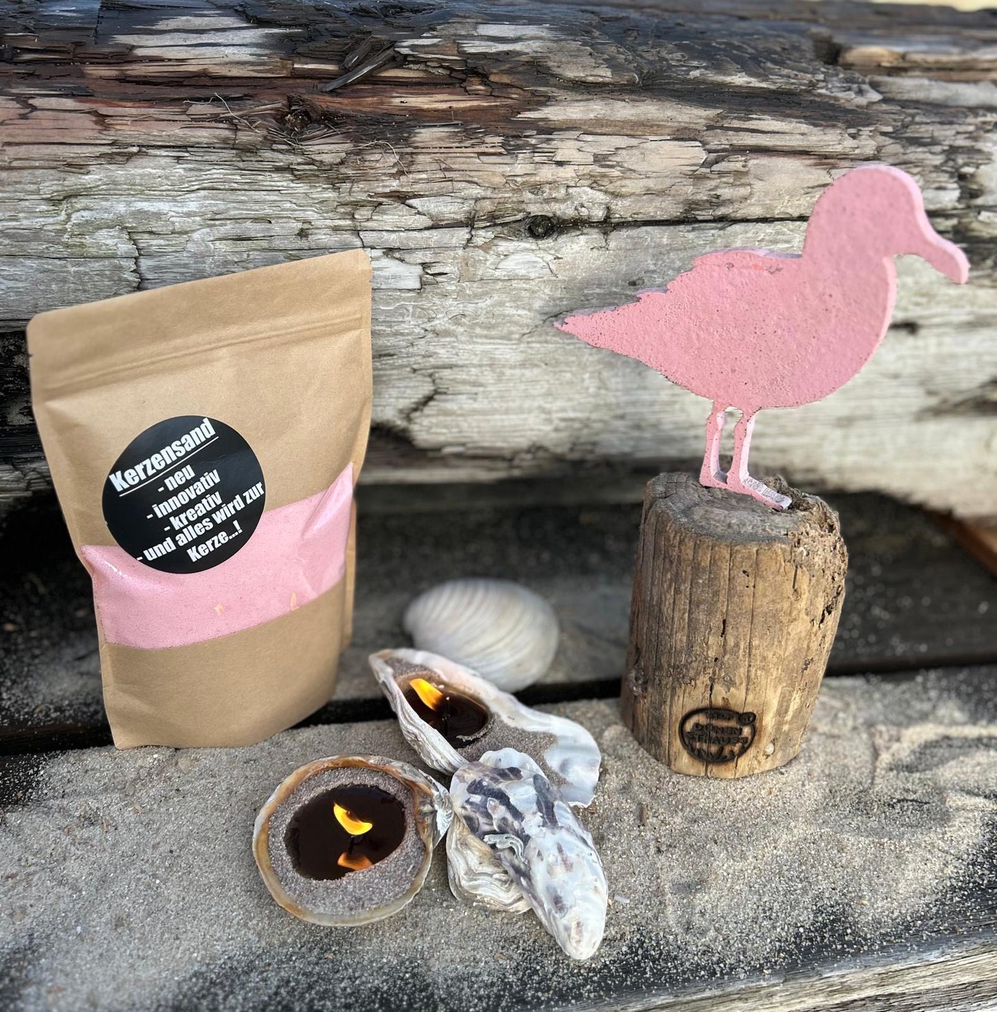 Driftwood Skulptur „Möwe Kalle“ – maritimes Unikat mit Sylter Seele