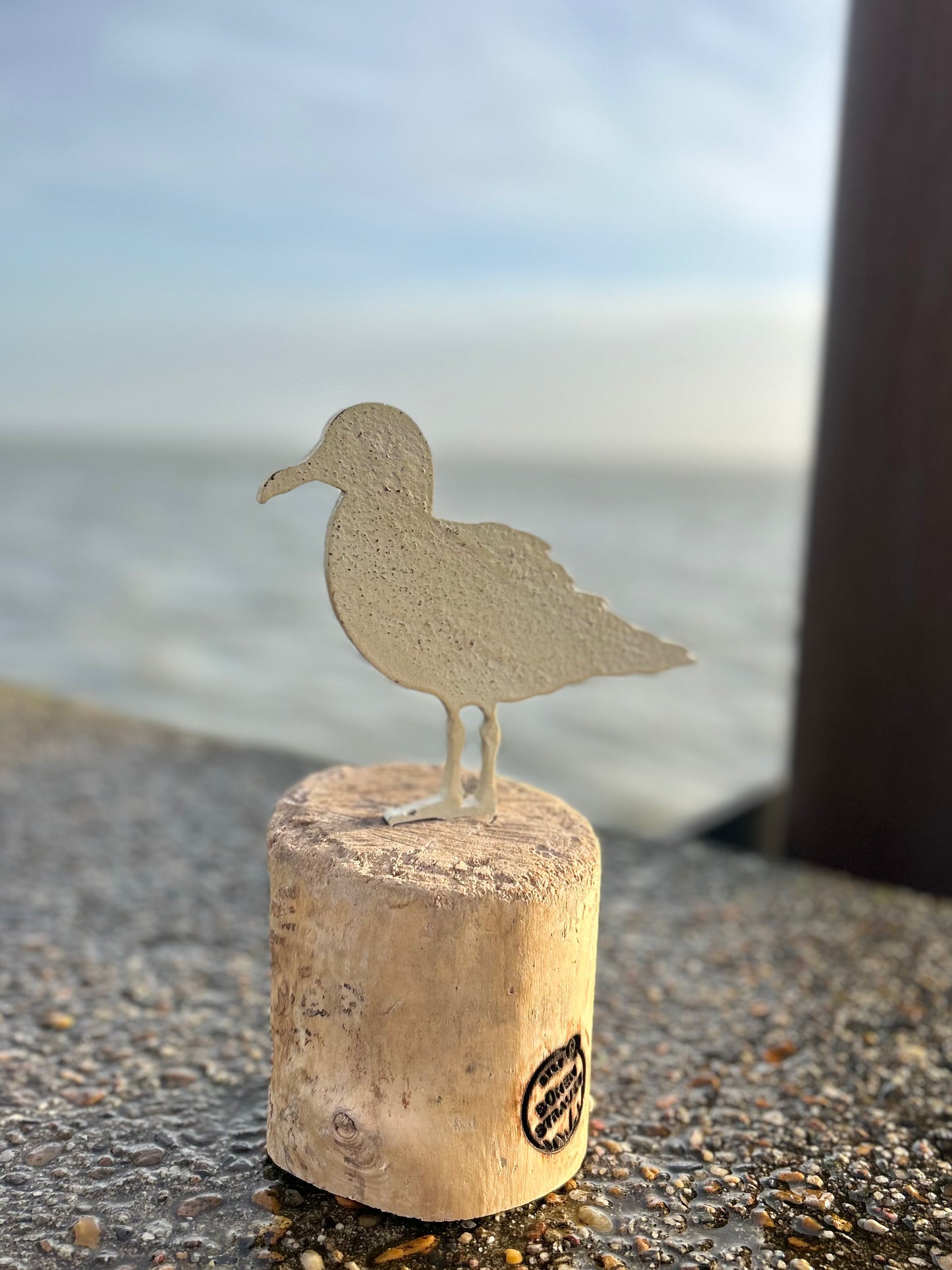 Driftwood Skulptur „Möwe Kalle“ – maritimes Unikat mit Sylter Seele