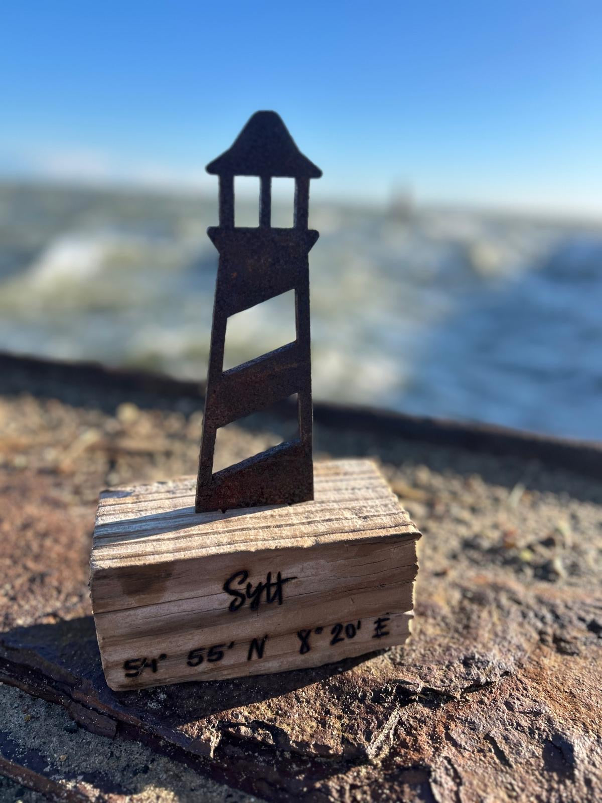 🌊 Driftwood Skulptur „Sylter Leuchtturm“ – Ein Stück Küste für Zuhause