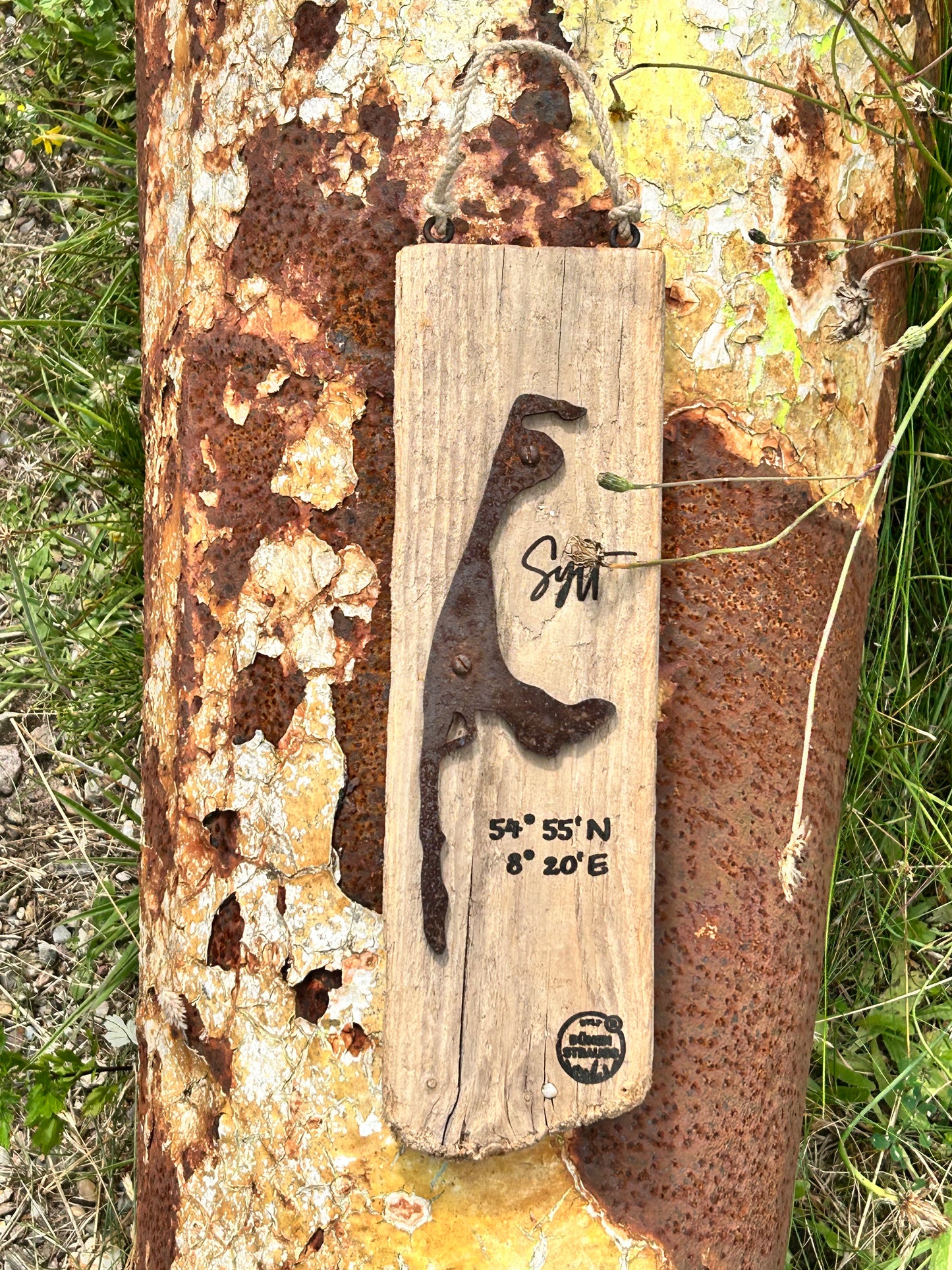 Driftwood-Schild Sylt · Koordinaten