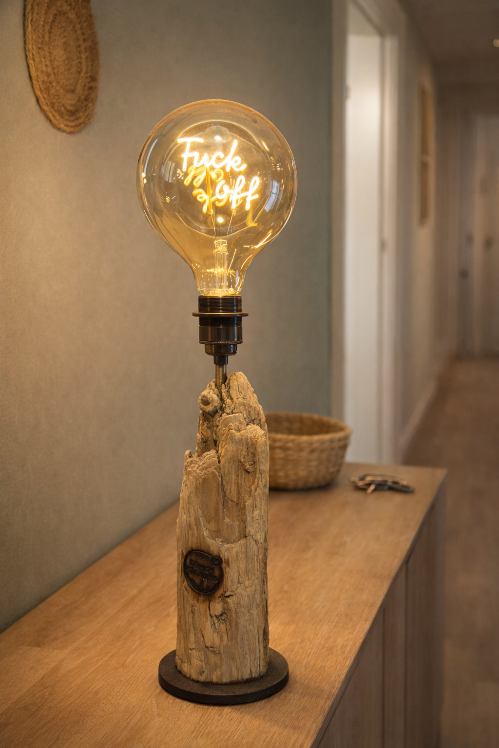 Driftwood "Statement" Lampe
