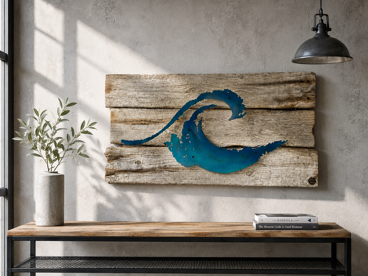 Driftwood-Welle Lampe