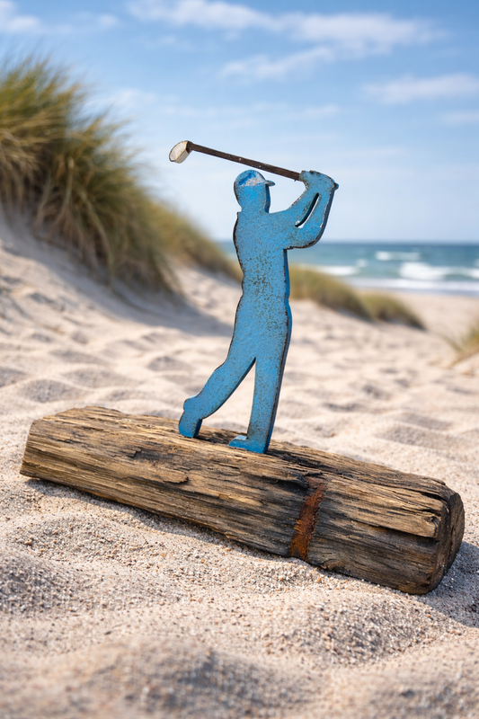Driftwood Skulptur "Sylter Golfer"