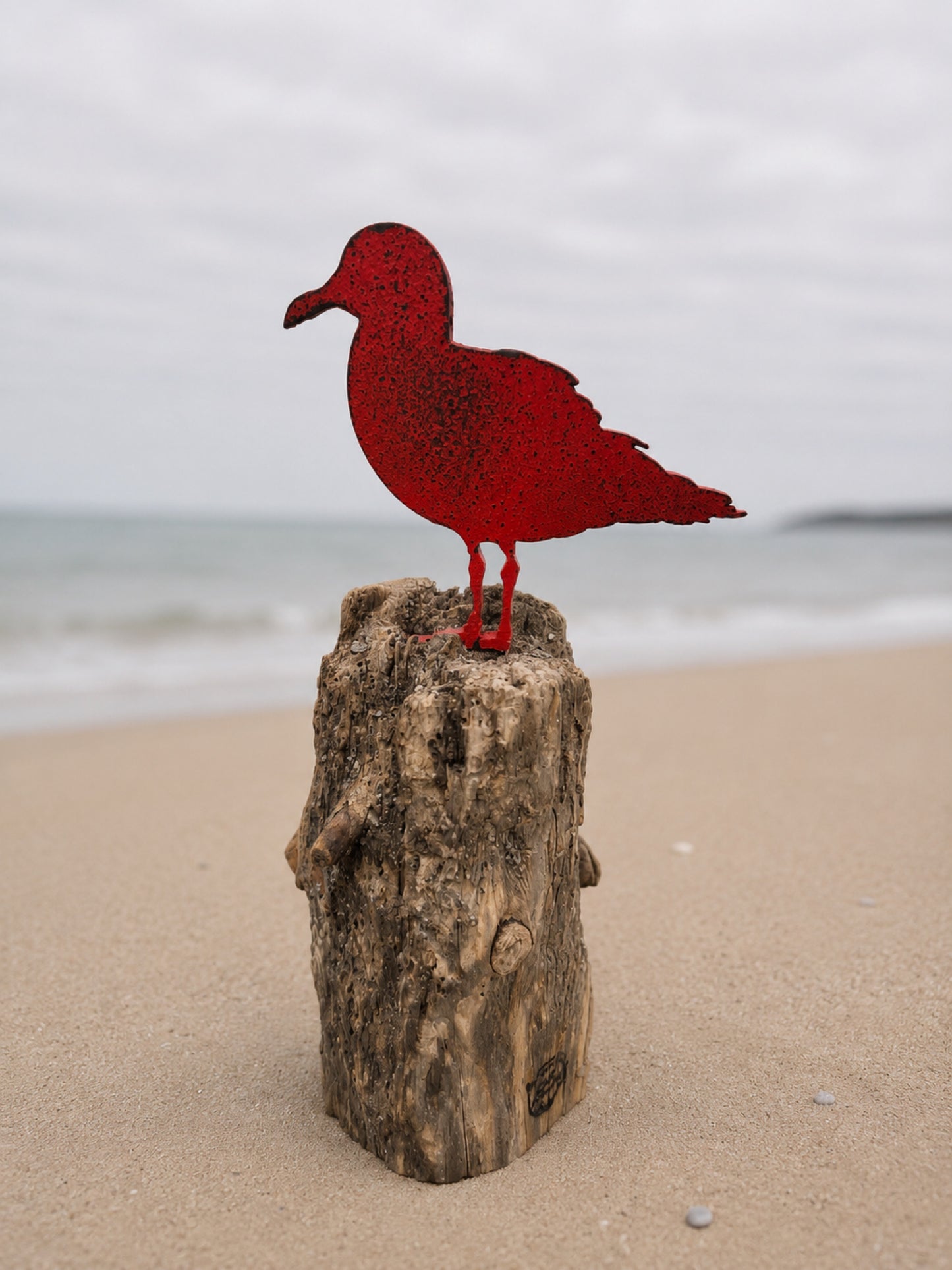 Driftwood Skulptur „Möwe Kalle“