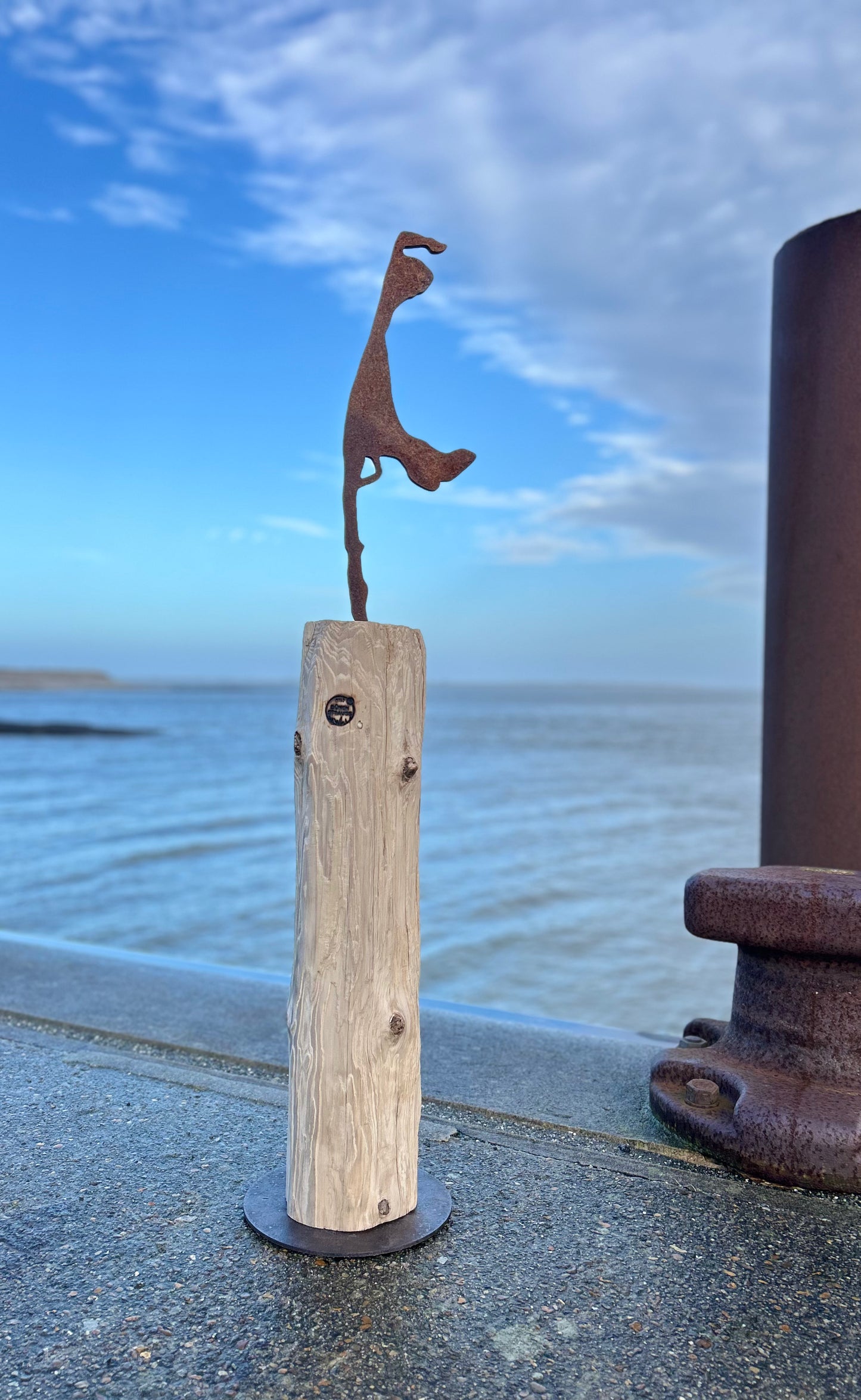 Große Driftwood-Skulptur
