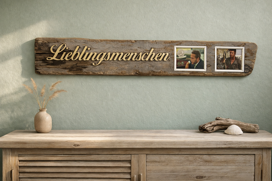 Driftwood Schild • Bilderrahmen • Lieblingsmensch •