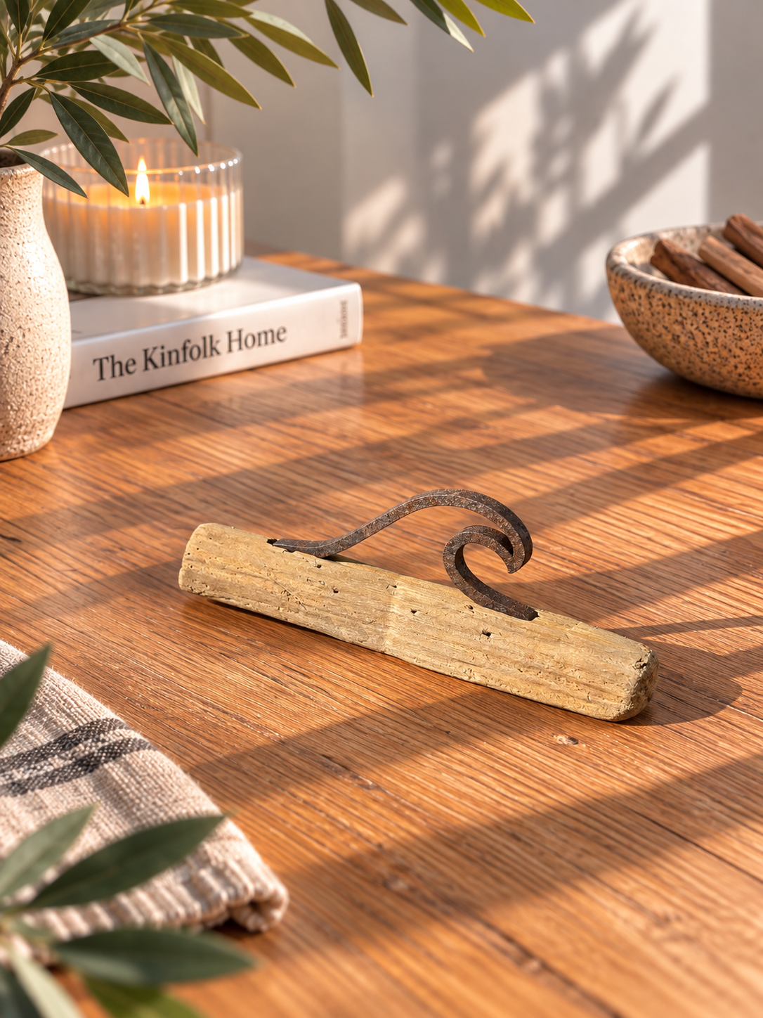 Driftwood Skulptur Mini  „Welle“ 🌊