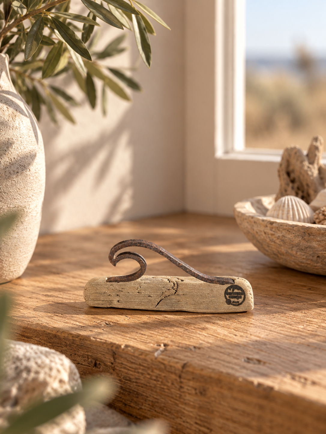 Driftwood Skulptur Mini  „Welle“ 🌊