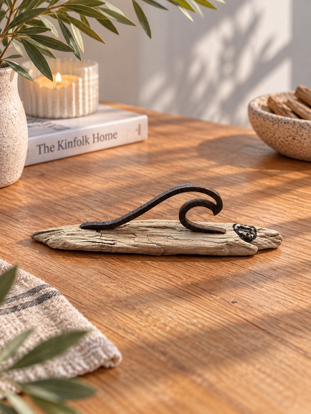 Driftwood Skulptur Mini  „Welle“ 🌊