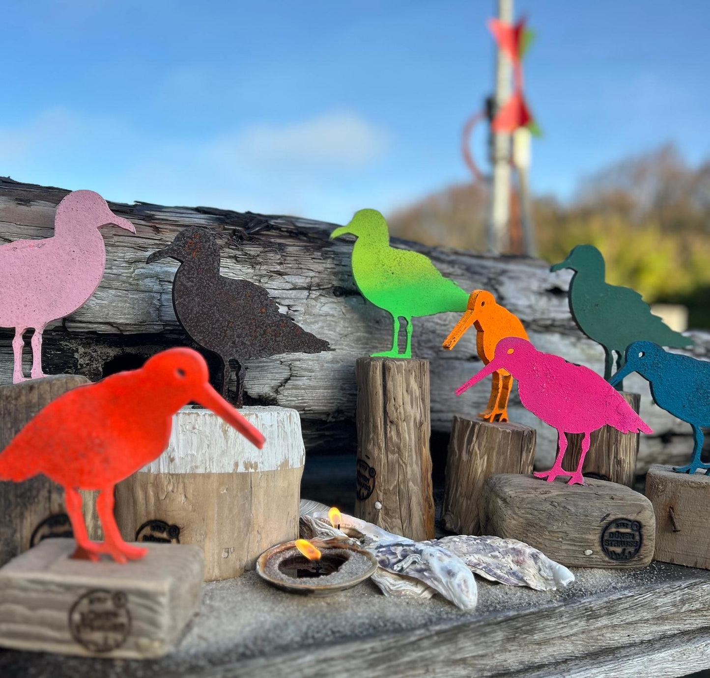 Driftwood Skulptur „Möwe Kalle“ – maritimes Unikat mit Sylter Seele