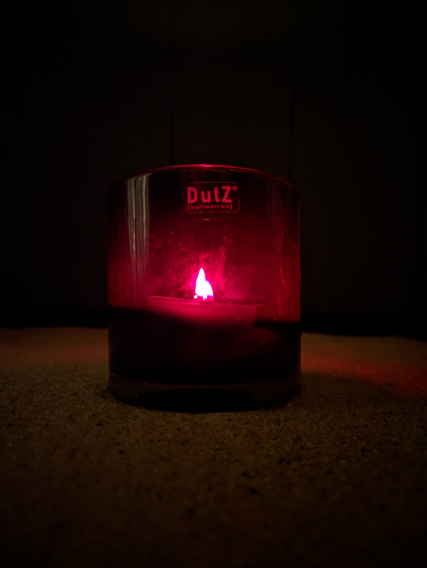 DutZ Zylinder Vase · Clear Red