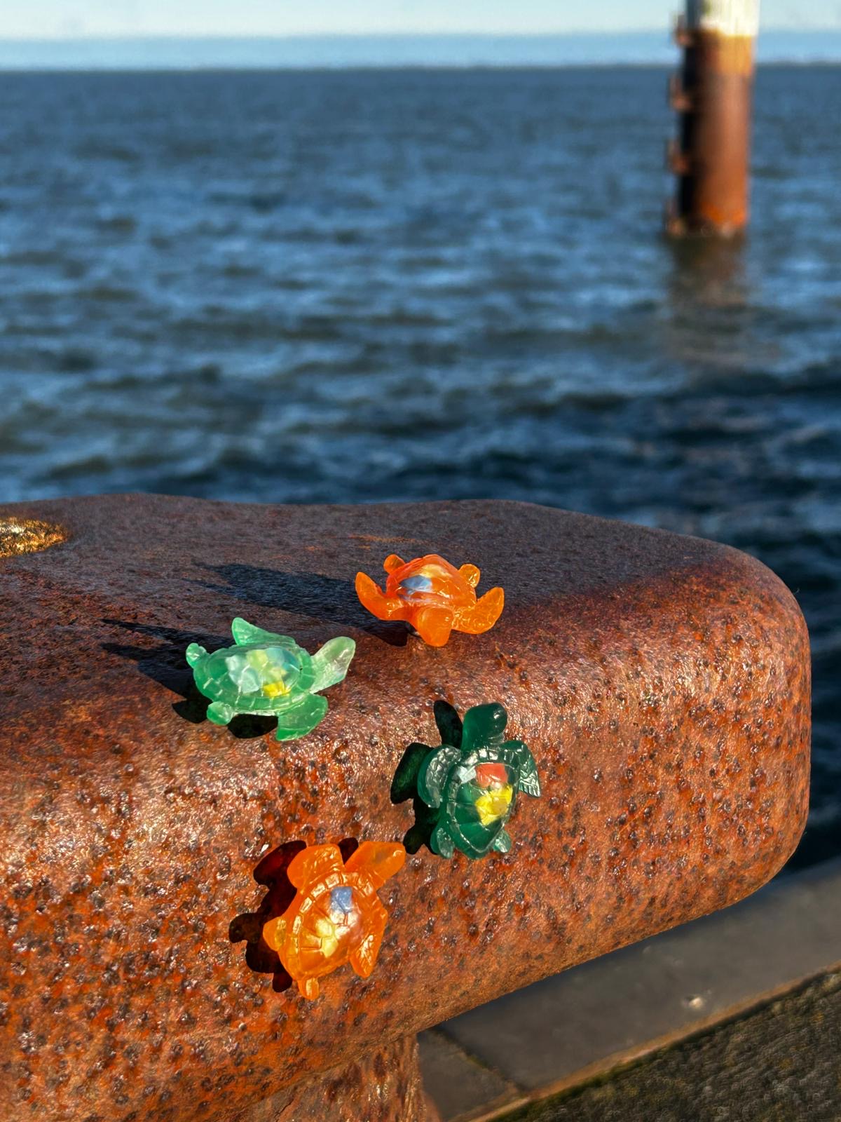 Magnet Schildkröte – handgegossen & mit Botschaft