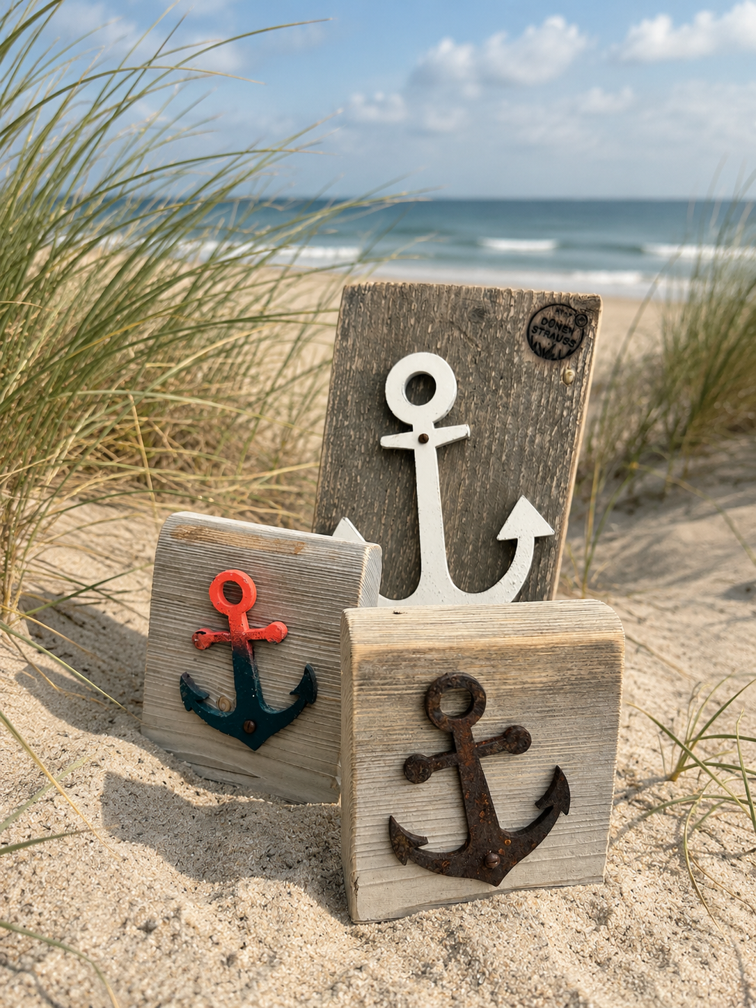 Driftwood-Stand-Schild • ⚓️ Anker
