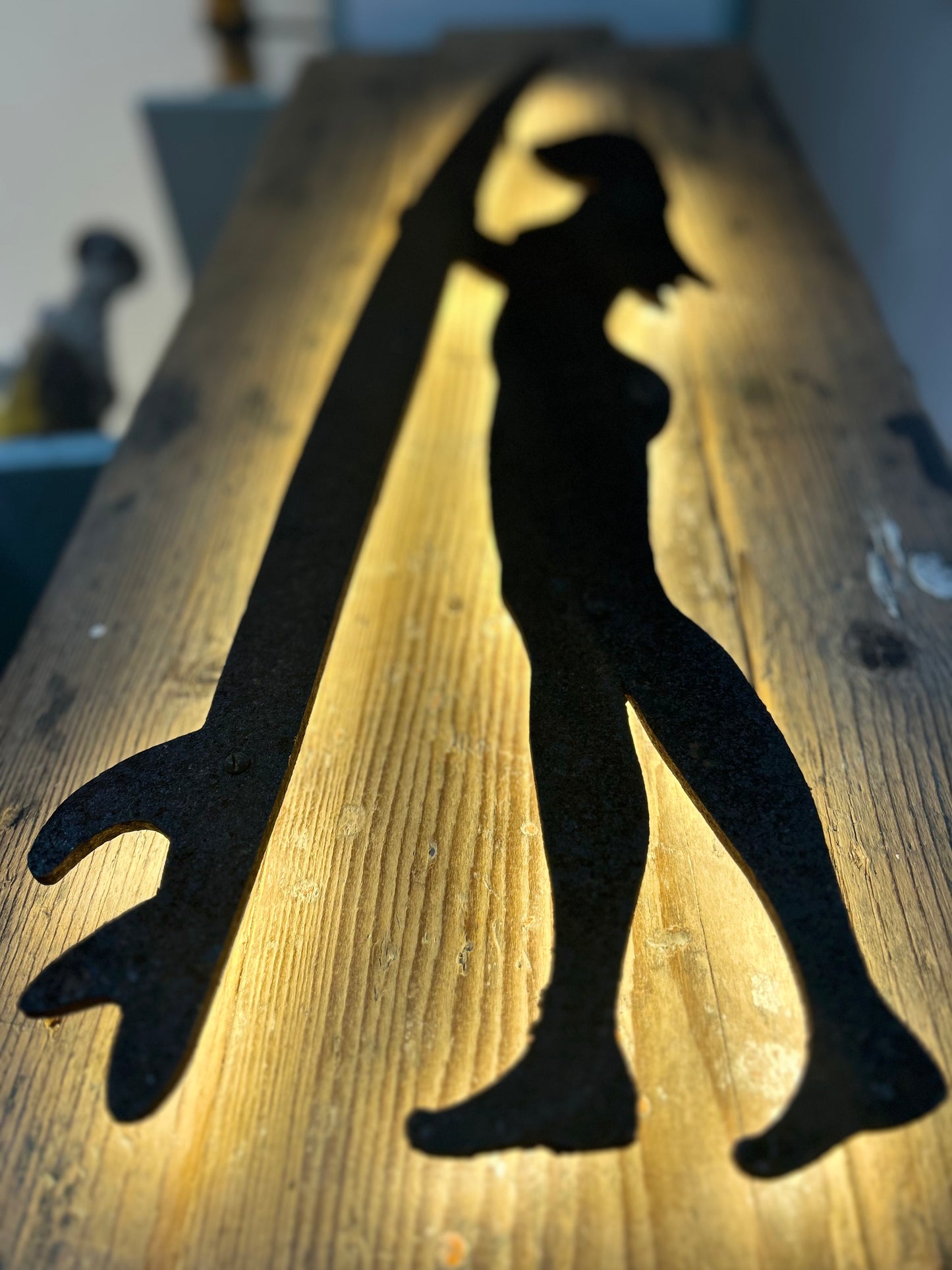 Driftwood-Surfergirl Lampe, mit besonderer Widmung                                 ☛ Do you Love me little Surfer Girl       ☛NUR ABHOLUNG
