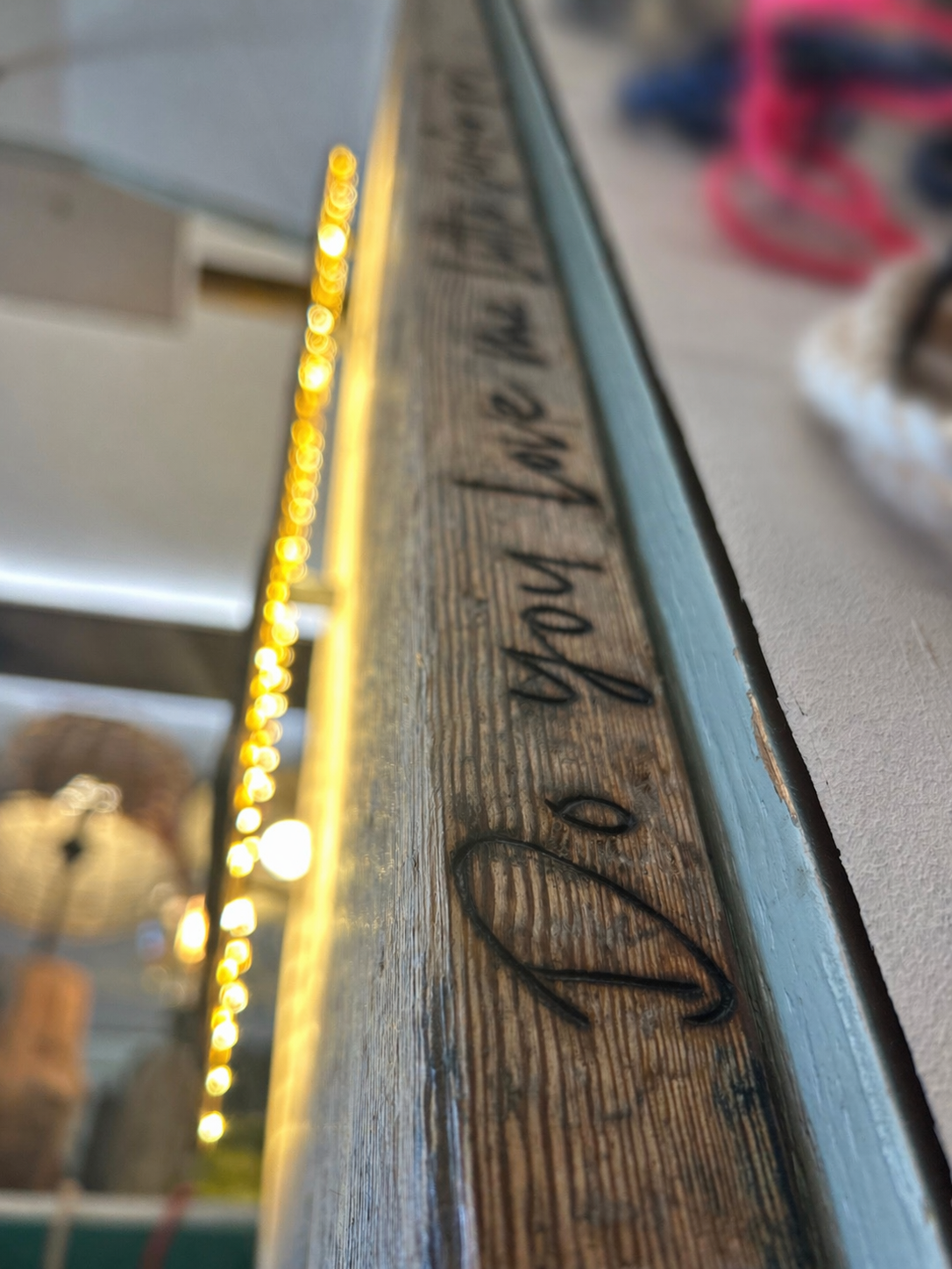 Driftwood-Surfergirl Lampe, mit besonderer Widmung                                 ☛ Do you Love me little Surfer Girl       ☛NUR ABHOLUNG