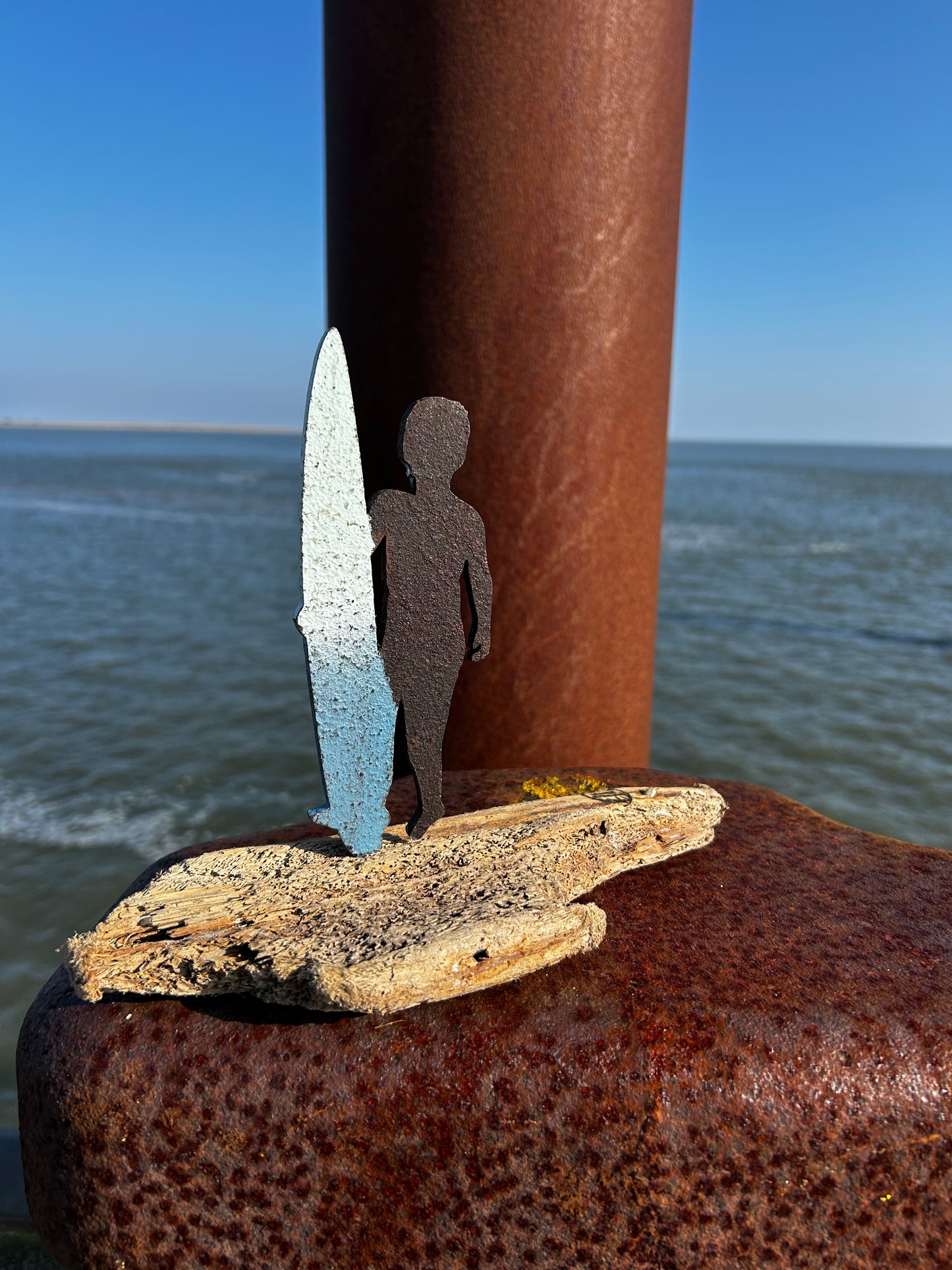 Driftwood Skulptur „Wellenreiter🏄, Kiter, Surfer, Wingfoiler, Kids & mehr...