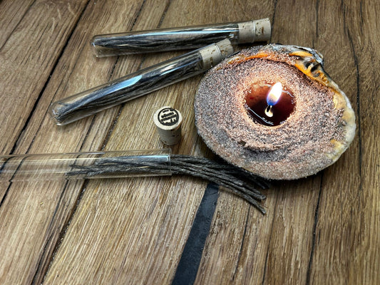 🪶 Kerzendochte im Reagenzglas – natürlich, handlich & startklar!